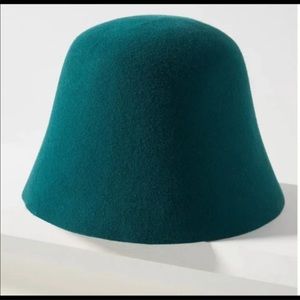 Anthropologie Mod Felt Bucket Hat